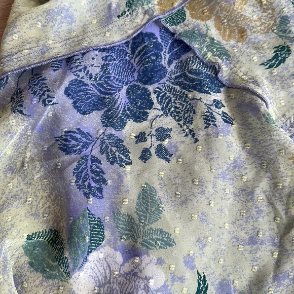 Free people Milly Asymmetrical Mini Skirt women’s sizes xs and large blue combo - Picture 5 of 7